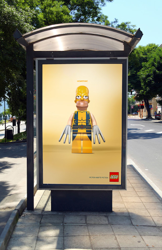 Illustration for article titled Bizarre Lego mash-up would make awesome posters